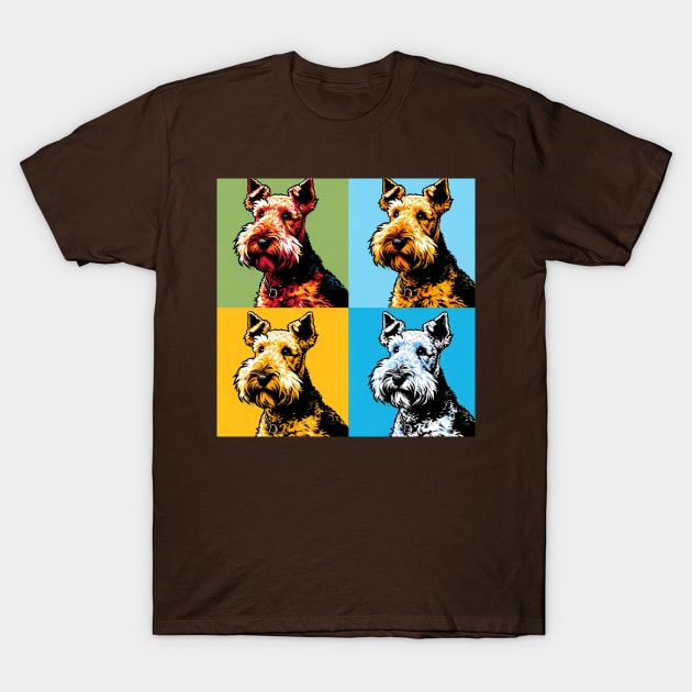 Welsh Terrier Pop Art - Dog Lovers T-Shirt by PawPopArt